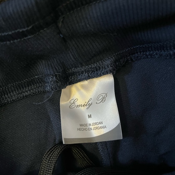 NWT Emily B Navy Blue Sweatpants M - Picture 6 of 6